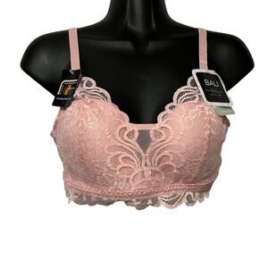 Bali Bra Size Small Lace Desire Wirefree Lace Converatble Comfort Flex DFW591